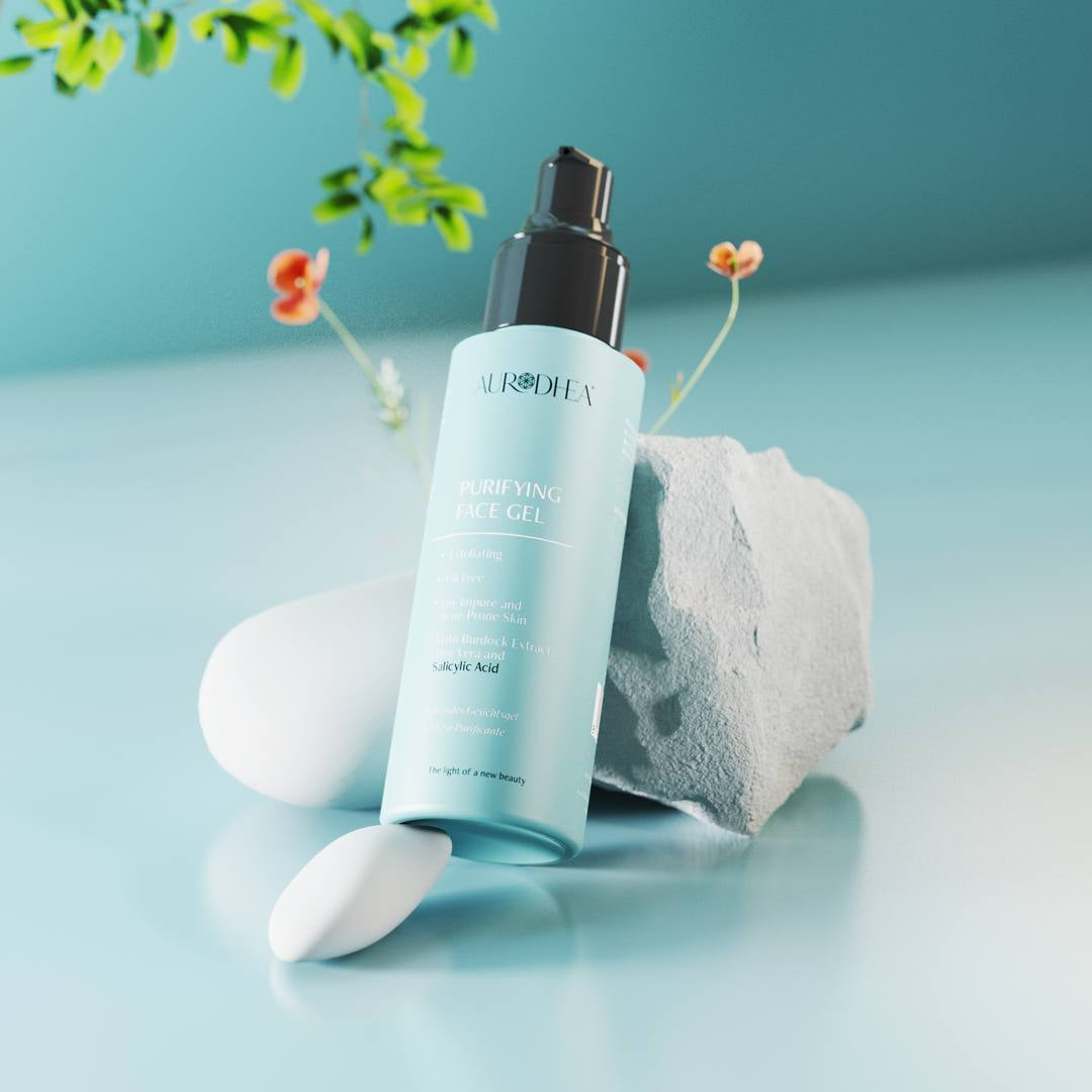 GEL POUR LE VISAGE PURIFIANT AVEC ACIDE SALICYLIQUE POUR LES PEAUX IMPURES ET AVEC ACNÉ CHOGAN